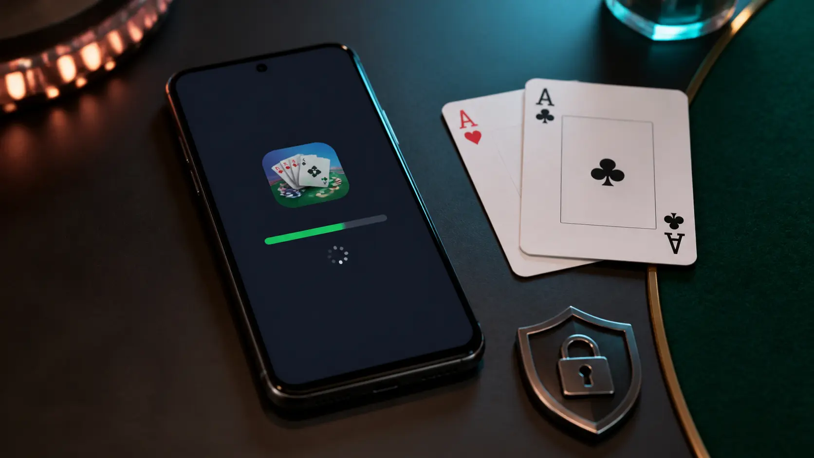 Android card game installation with security verification